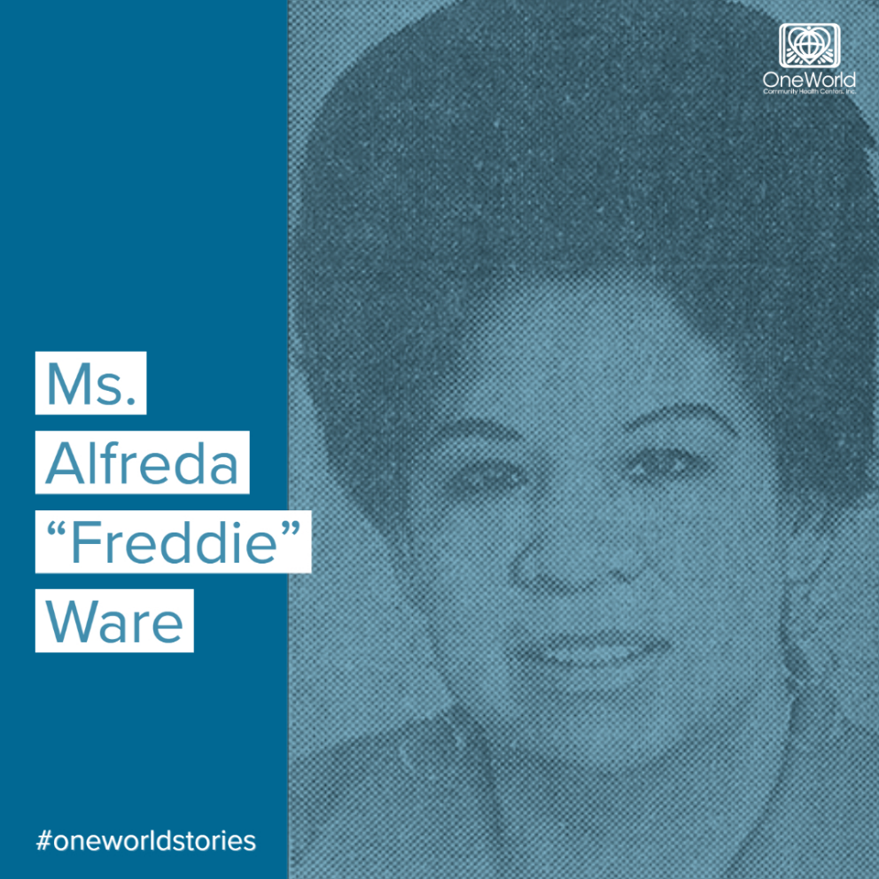 Graphic of – Ms. Alfreda "Freddie" Ware 