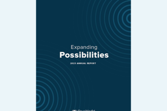 Cover of annual report that reads 